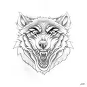 werewolf tattoo design idea