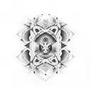 audio frequency tattoo design idea