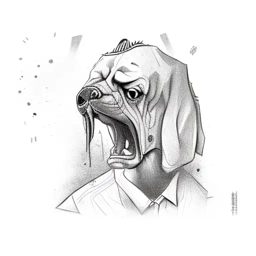 lucky gangster moneymaker hustler tattoo design idea