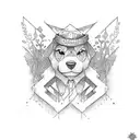 Bonnie and Clyde  tattoo design idea