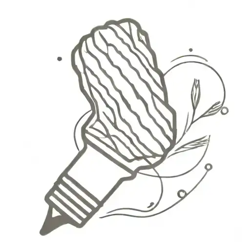 badminton shuttlecock  tattoo design idea