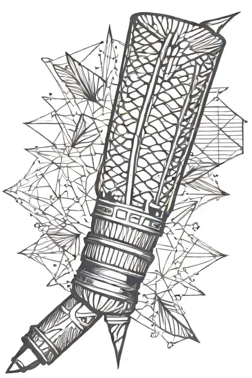 badminton shuttlecock  tattoo design idea