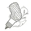 badminton shuttlecock  tattoo design idea
