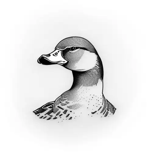 mallard duck  tattoo design idea