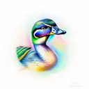 mallard duck tattoo design idea