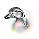 mallard duck tattoo design idea