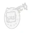 Tamagotchi tattoo design idea