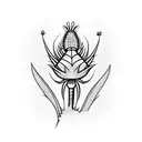 thistle tattoo design idea