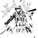 ghost military forces, ghost commandos, invisible soldiers, black ops military o tattoo design idea