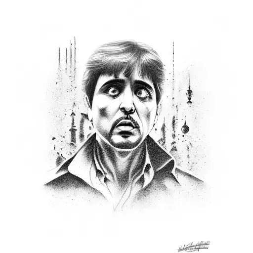 Scarface Tony Montana world is yours tattoo design idea
