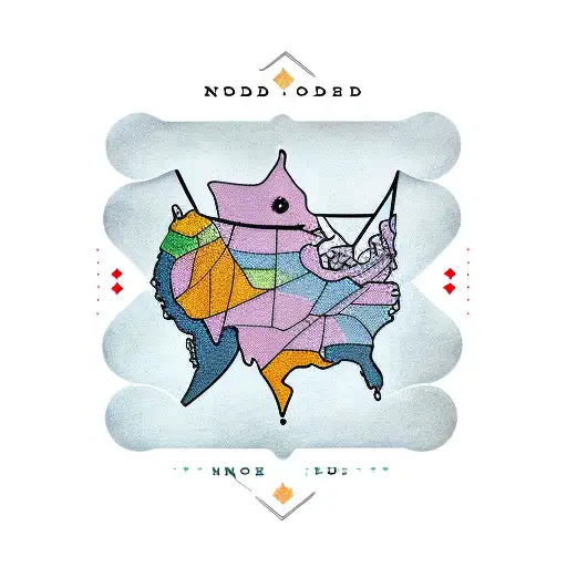 node map with 19 nodes tattoo design idea