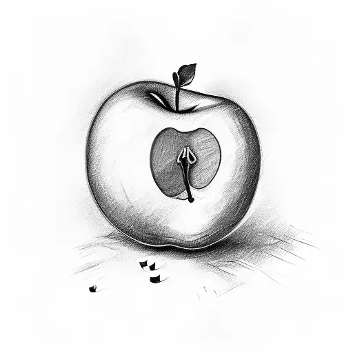 red apple tattoo designs