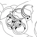 a cycle, inside the cycle, there are jasmine, melody, bear, and firefly tattoo design idea