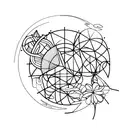 a cycle, inside the cycle, there are jasmine, melody, bear, and firefly tattoo design idea