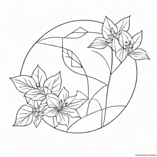 Midcentury Modern Bohemian  tattoo design idea