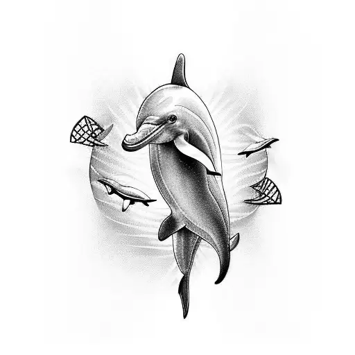 Tattoo uploaded by Julia Sanderson • This simple, line work, dolphin is on  my left wrist. My first tattoo. • Tattoodo