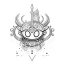 main character of Hollow Knight tattoo design idea