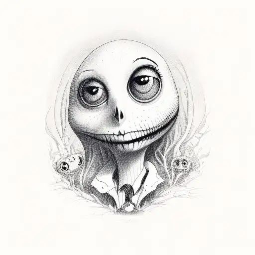Tim Burton style  tattoo design idea