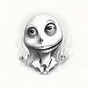 Tim Burton style  tattoo design idea