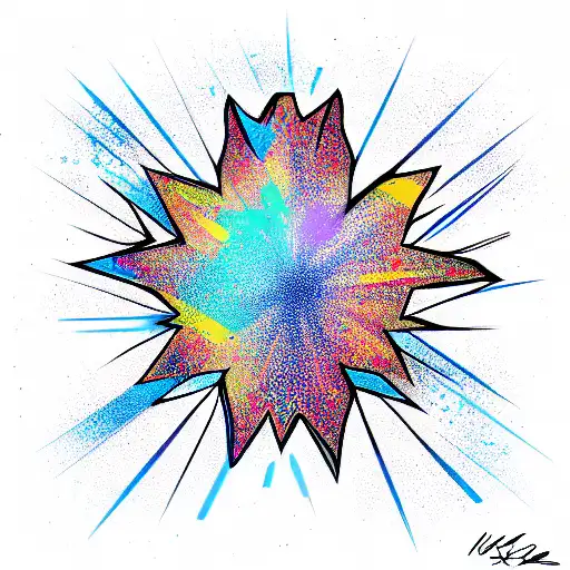 a star instead of a pupil in a woman's eye tattoo design idea