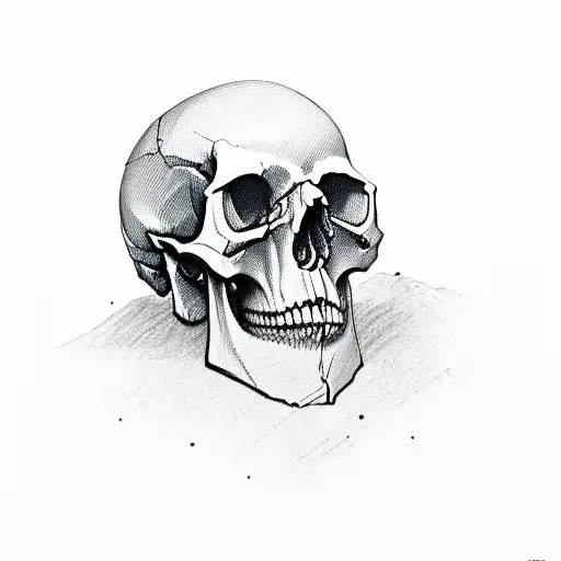 Skull tattoo design idea