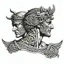 greek god Hermes tattoo design idea