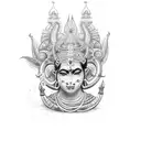 Goddess Kali tattoo design idea