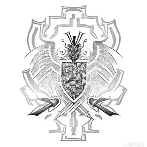 Lithuanian coat of arms tattoo design idea