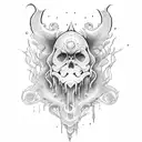 kind old wizard tattoo design idea