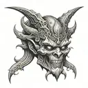 medevil character representing wrath deadly sin tattoo design idea