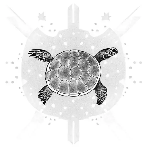 turtle specifically loggerhead take the logo from archelon the greek NGO and use that as a template tattoo design idea
