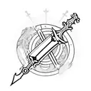 Cross and Sword tattoo design idea