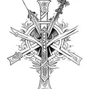 Cross and Sword tattoo design idea