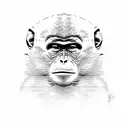 monkey tattoo design idea