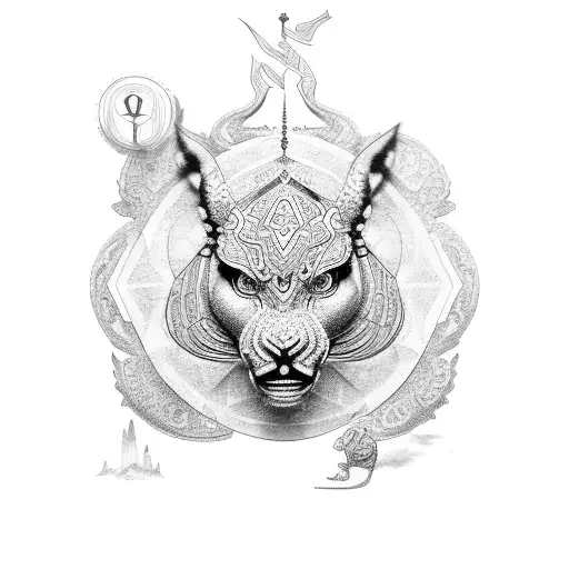 Andreas auf arabisch mit Krone tattoo design idea