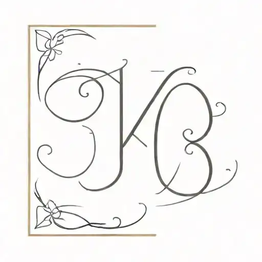 initials K D H minimal tattoo tattoo design idea