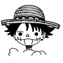 Luffy's straw hat one piece tattoo design idea