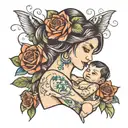 motherhood tattoo tattoo design idea