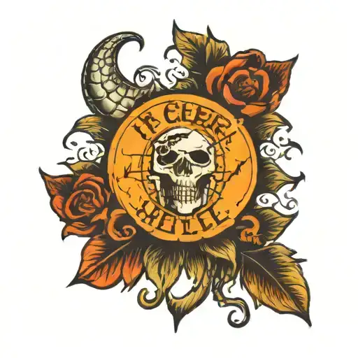 If You’re Going Through Hell, Keep Going tattoo design idea