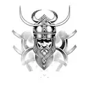 viking, symmetric,  tattoo design idea