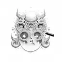 adaga old school tattoo design idea