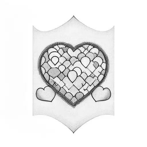 A minimalist blackwork tattoo of a simple outline of a sock with a heart symbolizing love for socks tattoo design idea