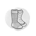 simple sock tattoo design idea