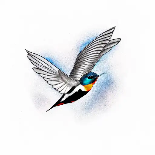 Swallow Bird tattoo design idea