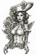 A Female Nurse Sexy" Tattoo Design Idea Created tattoo design idea