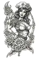 A Female Nurse Sexy" Tattoo Design Idea Created tattoo design idea