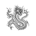 China dragon tattoo design idea