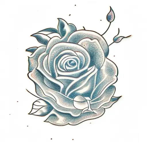 Hannah around the cherry petal tattoo design idea