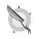 knife  allusive to professional kitchen chef life tattoo design idea