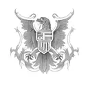Coat of arms of Ukraine tattoo design idea